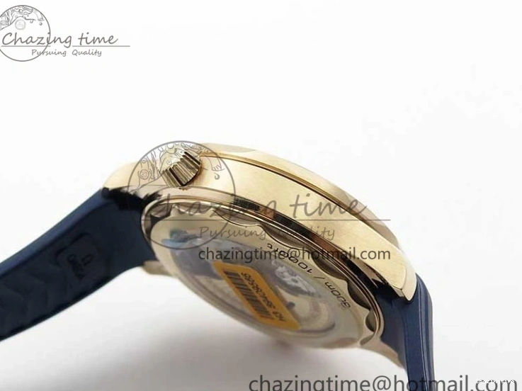 0322 2018 Seamaster Diver 300M RG Blue Ceramic VSF 1:1 Best Edition Blue Dial on Blue Rubber Strap A WeatherProof 7914